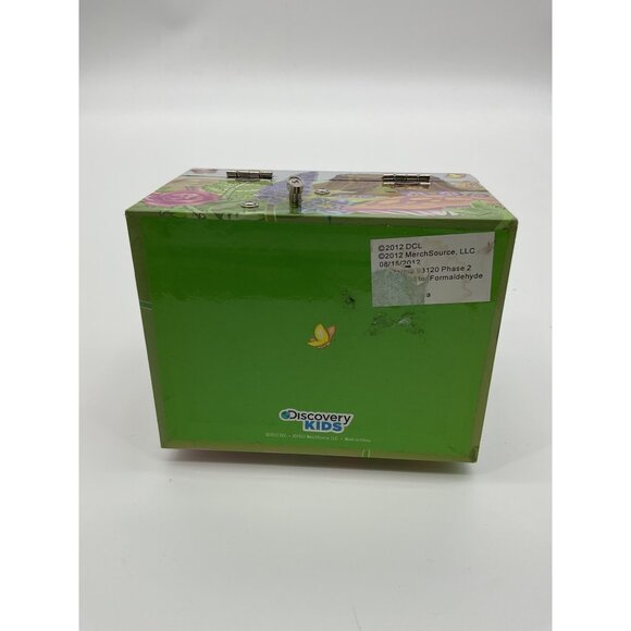 Flower & Butterfly Music Jewelry Box With Ballerina and Accessories - Picture 5 of 10